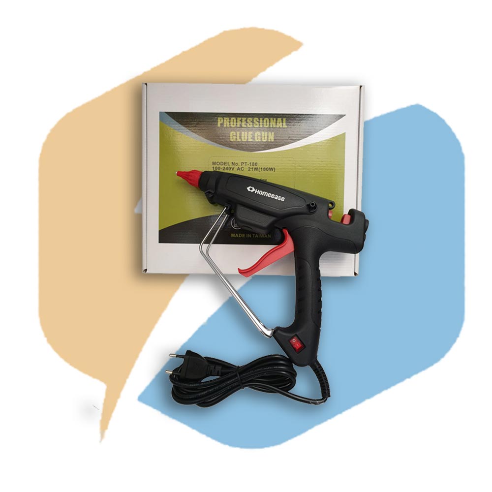 قیمت و خرید تفنگ صنعتی 180 وات چسب حرارتی هوم ایز Homeease Glue Gun