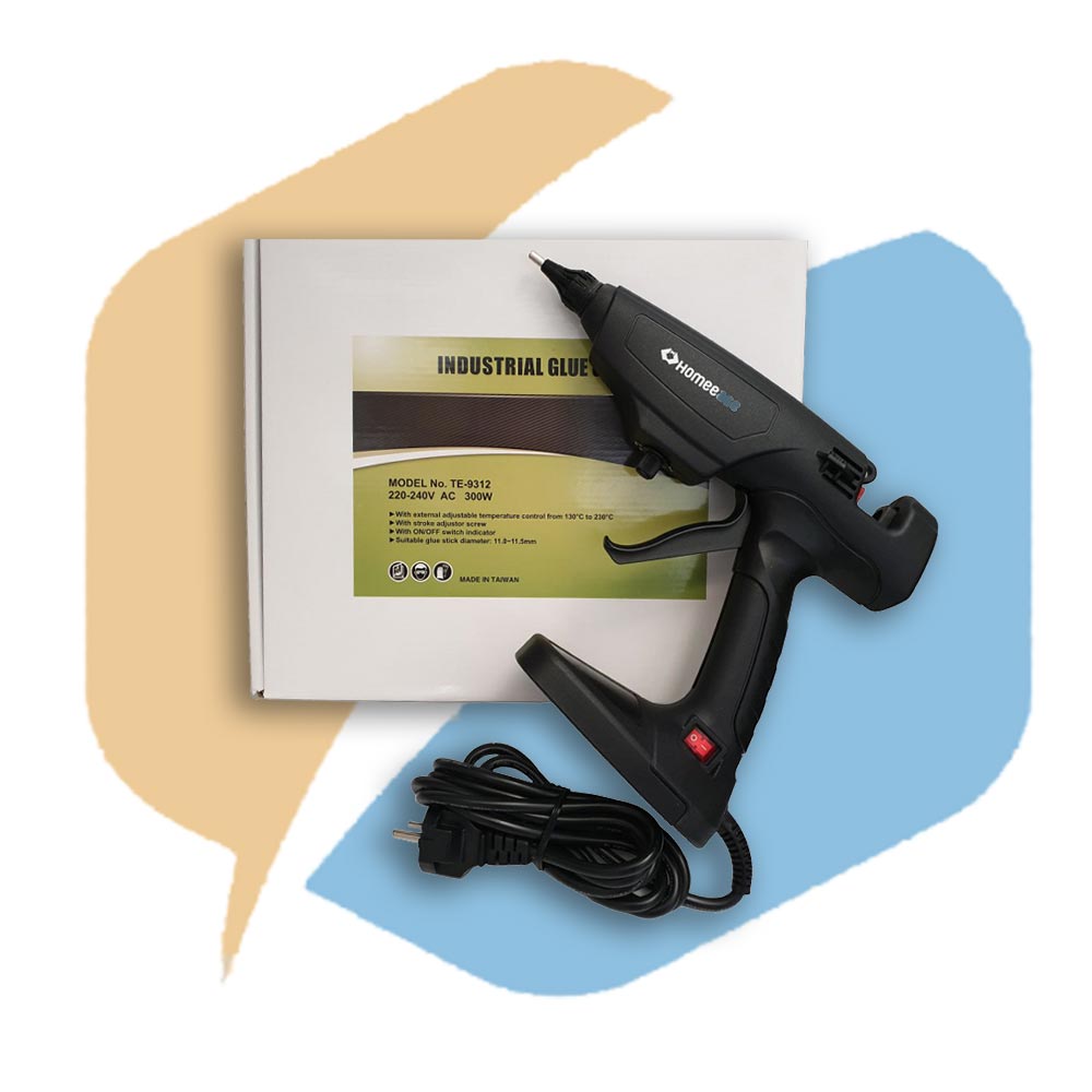 تفنگ صنعتی 300 وات چسب حرارتی ( ولوم دار ) هوم ایز Homeease Glue Gun