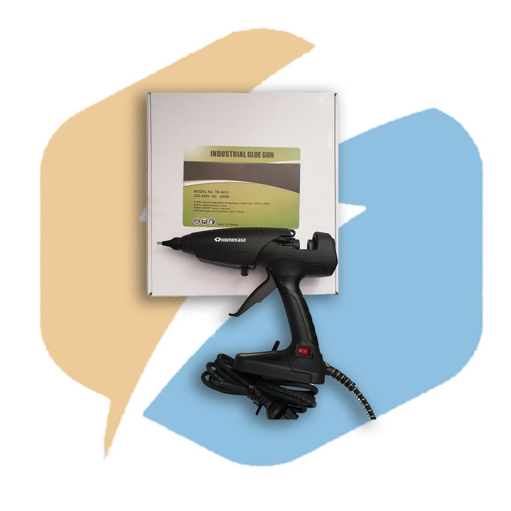 قیمت و خرید تفنگ صنعتی 450 وات چسب حرارتی ( ولوم دار ) هوم ایز Homeease Glue Gun