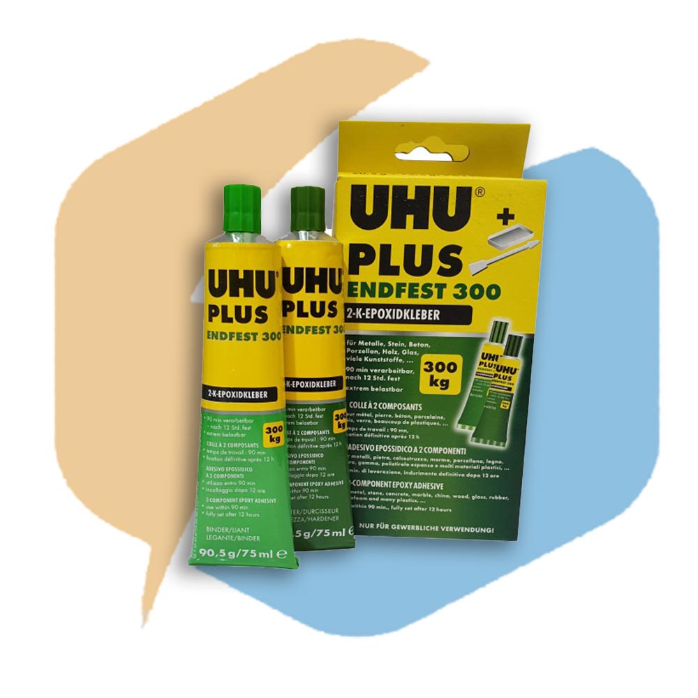 قیمت و خرید چسب دوقلو صنعتی 300 کیلوگرمی اوهو UHU Plus Endfest 300 163g