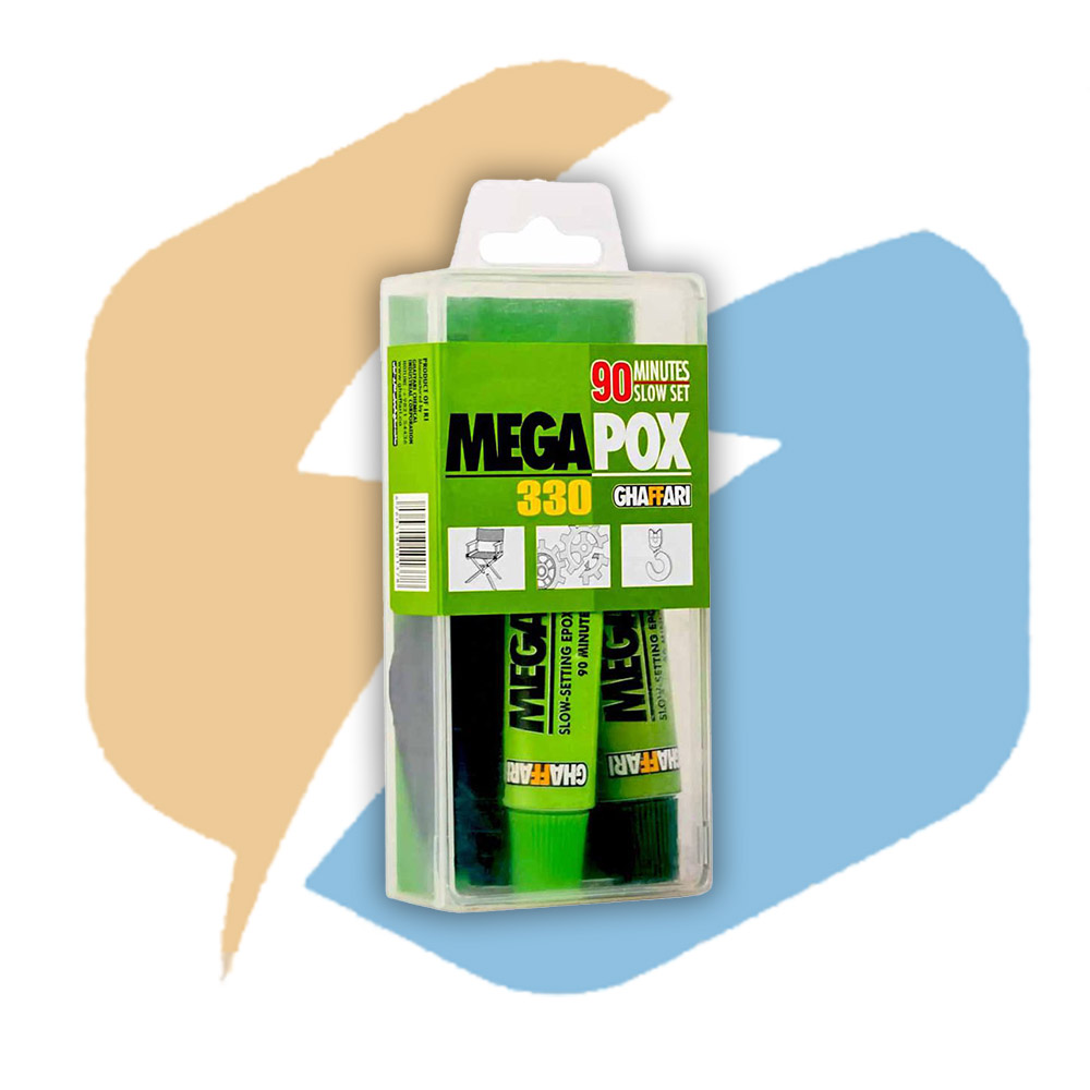چسب دو قلو مگاپوکس غفاری Ghaffari Mega Pox 330