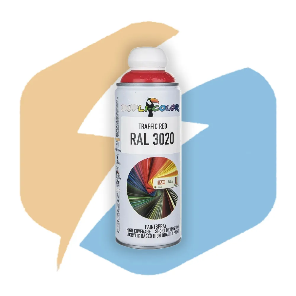خرید اسپری رنگی دوپلی کالر مدل RAL کد 3020- قرمز ترافیکی